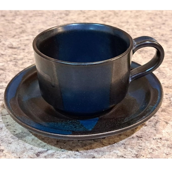 Iron Mountain Blue Ridge Coffee Mug And Saucer Nancy Patterson - Picture 5 of 9